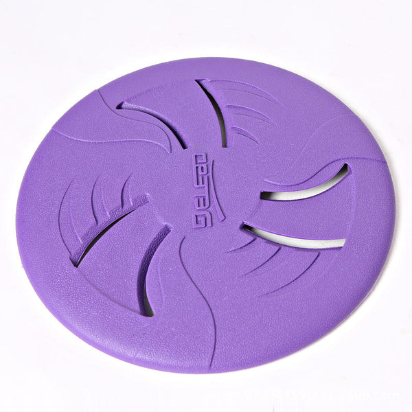 HKM-4587581 Soft and Bite-Resistant TPR Rubber Throwing Toy in Purple - 23 cm Diameter