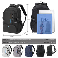 HKM-458771 Large Capacity Waterproof 17-Inch Casual Laptop Backpack for Men and Students