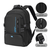 HKM-458771 Large Capacity Waterproof 17-Inch Casual Laptop Backpack for Men and Students