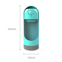 HKM-4588605 Portable Dog Water Bottle with Drawer-Style Trough, BPA-Free Material, 300ml Capacity, Ideal for Outdoor Use