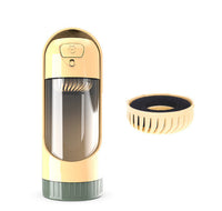 HKM-4588605 Portable Dog Water Bottle with Drawer-Style Trough, BPA-Free Material, 300ml Capacity, Ideal for Outdoor Use