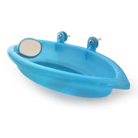 HKM-4588733 Small Parrot Bath Basin with Optional Mirror for Birds, 18.7cm x 10cm
