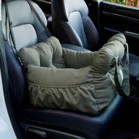 HKM-458899 Multi-Functional Pet Car Bed for Dogs and Cats - Green Cloth Safety Seat