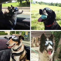 HKM-4590141 Waterproof and Windproof UV Protection Glasses for Dogs, Adjustable Fit for 28cm-48cm Head Circumference