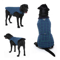 HKM-4590909 Reflective Slim-Fit Winter Vest for Large Dogs in Red and Blue