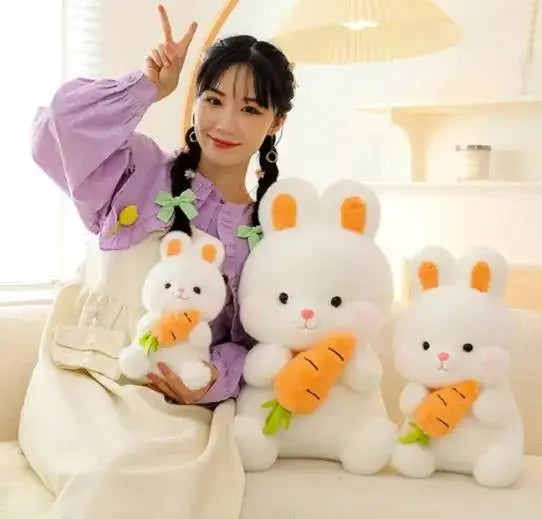 HKM-459155 Soft Plush Rabbit Stuffed Animal Toy in 25/40/50cm Sizes - Ideal Gift for Kids