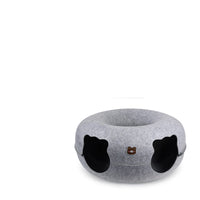 HKM-4592189 Felt Animal-Shaped Cat Nest Bed - Brown Bear, 50cm or 60cm Size Options