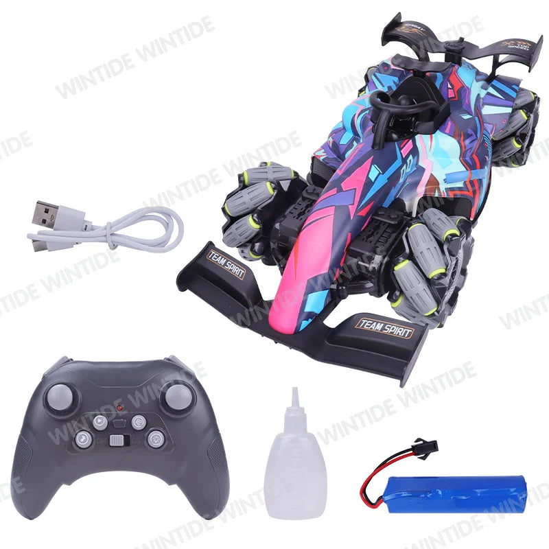 HKM-459219 Remote Control LED Racing Car for Kids - 2.4G Wireless Stunt Vehicle Suitable for Ages 5 and Up