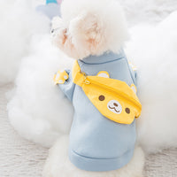 HKM-4592701 Cute Cartoon Pet Backpack Sweater Made of Milk Silk Fabric