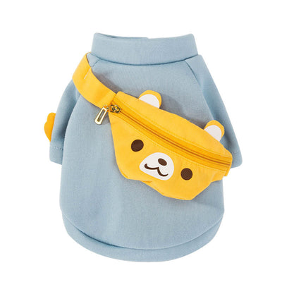 HKM-4592701 Cute Cartoon Pet Backpack Sweater Made of Milk Silk Fabric