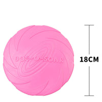 HKM-4593341 Bite-Resistant Floating Frisbee for Golden Retriever Training - Rubber, Multiple Colors