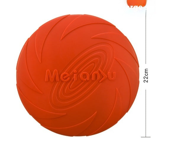 HKM-4593341 Bite-Resistant Floating Frisbee for Golden Retriever Training - Rubber, Multiple Colors