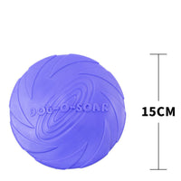 HKM-4593341 Bite-Resistant Floating Frisbee for Golden Retriever Training - Rubber, Multiple Colors