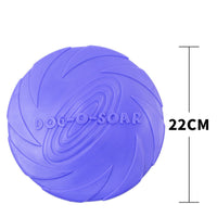 HKM-4593341 Bite-Resistant Floating Frisbee for Golden Retriever Training - Rubber, Multiple Colors