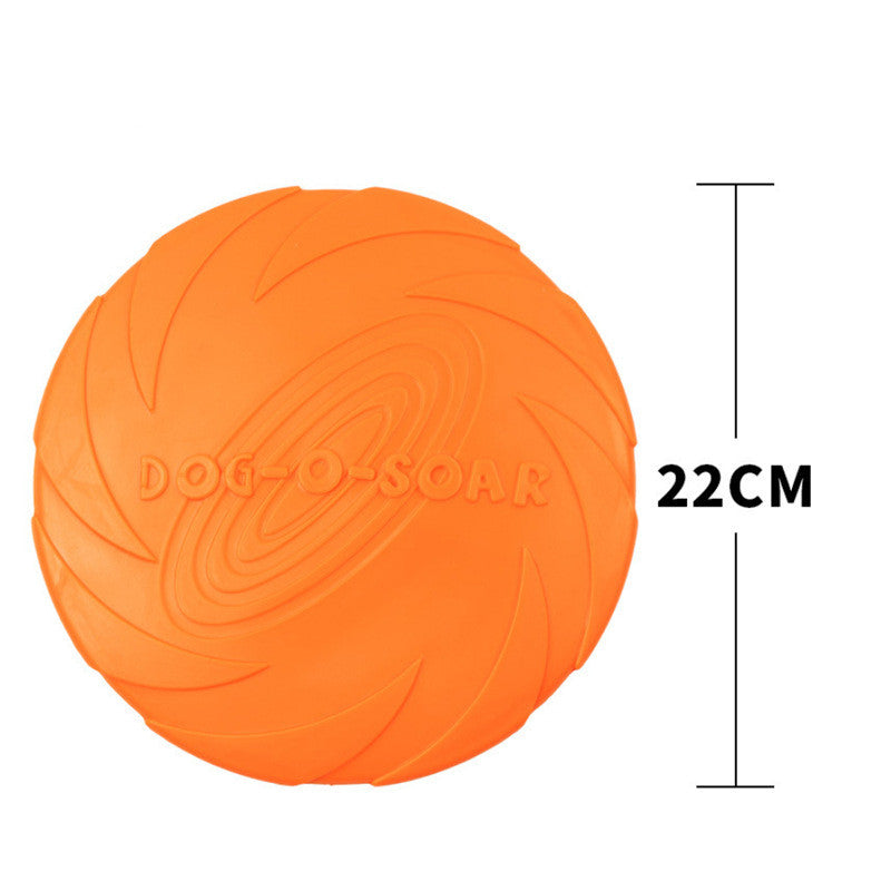 HKM-4593341 Bite-Resistant Floating Frisbee for Golden Retriever Training - Rubber, Multiple Colors