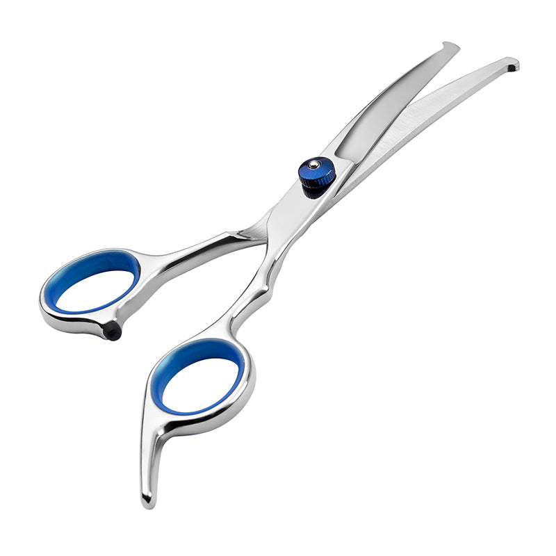 HKM-4594109 6-Inch Professional Stainless Steel Dog Grooming Scissors Set with Leather Bag