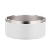HKM-4594493 304 Stainless Steel Dog Bowl with Silica Gel Pad - Modern Design, 100oz Capacity, 10.5cm Height, 23.5cm Diameter
