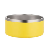 HKM-4594493 304 Stainless Steel Dog Bowl with Silica Gel Pad - Modern Design, 100oz Capacity, 10.5cm Height, 23.5cm Diameter