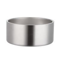 HKM-4594493 304 Stainless Steel Dog Bowl with Silica Gel Pad - Modern Design, 100oz Capacity, 10.5cm Height, 23.5cm Diameter