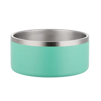HKM-4594493 304 Stainless Steel Dog Bowl with Silica Gel Pad - Modern Design, 100oz Capacity, 10.5cm Height, 23.5cm Diameter