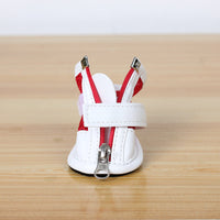 HKM-4595133 Small Pet Dog Lightweight Sports Shoes - Anti-Slip Mesh Footwear in Pink, Red, and Sky Blue Sizes 1-5