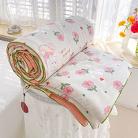 HKM-459539 Soft Double-Layer Soybean Fiber Cartoon Blanket for Children and Parents - Multiple Sizes Available