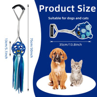 HKM-4595773 Interactive Educational Hollow Toy Ball for Dogs and Cats with TPR Sound and Bell - 75cm, 210g