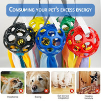 HKM-4595773 Interactive Educational Hollow Toy Ball for Dogs and Cats with TPR Sound and Bell - 75cm, 210g