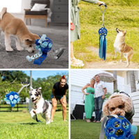 HKM-4595773 Interactive Educational Hollow Toy Ball for Dogs and Cats with TPR Sound and Bell - 75cm, 210g