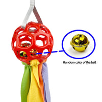 HKM-4595773 Interactive Educational Hollow Toy Ball for Dogs and Cats with TPR Sound and Bell - 75cm, 210g
