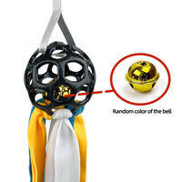 HKM-4595773 Interactive Educational Hollow Toy Ball for Dogs and Cats with TPR Sound and Bell - 75cm, 210g