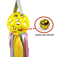 HKM-4595773 Interactive Educational Hollow Toy Ball for Dogs and Cats with TPR Sound and Bell - 75cm, 210g