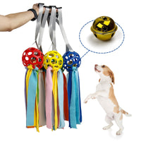 HKM-4595773 Interactive Educational Hollow Toy Ball for Dogs and Cats with TPR Sound and Bell - 75cm, 210g