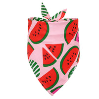 HKM-4595901 Fruit Pattern Cotton Triangle Scarf for Dogs and Cats - Small and Medium Sizes Available