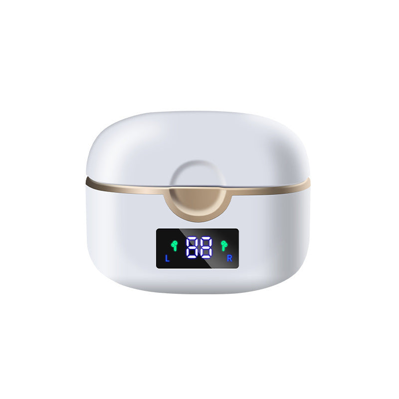 HKM-459603 Wireless TWS Bluetooth Headset with Digital Display, NFC, Voice Control, and Power Indicator, Stereo Sound