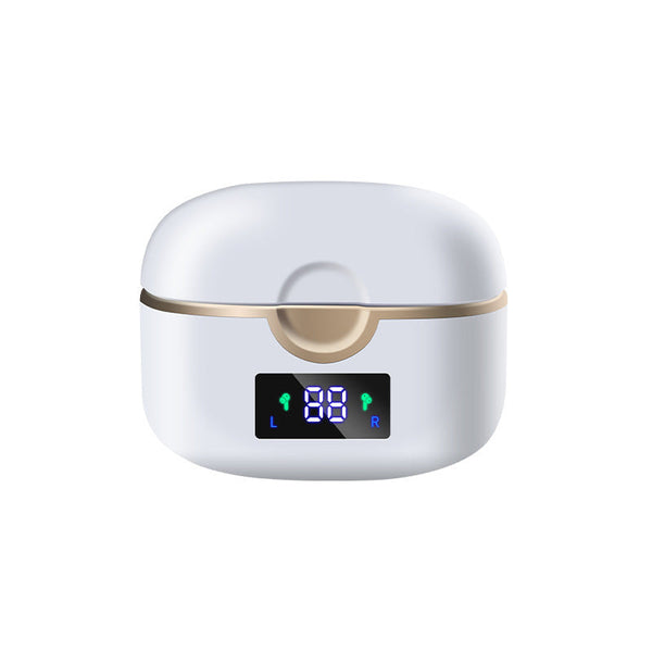HKM-459603 Wireless TWS Bluetooth Headset with Digital Display, NFC, Voice Control, and Power Indicator, Stereo Sound