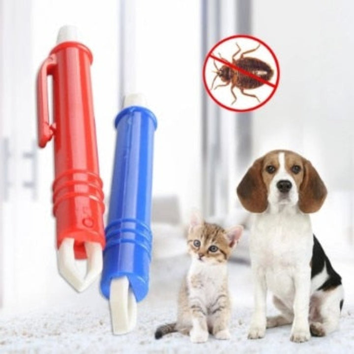 HKM-4596157 Insect Catcher for Cats and Dogs, Lightweight PP ABS Material, Compact Size, Available in Red and Blue