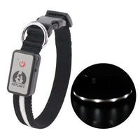 HKM-4596285 Waterproof LED Charging Collar for Pets with Adjustable Fit and Towing Buckle