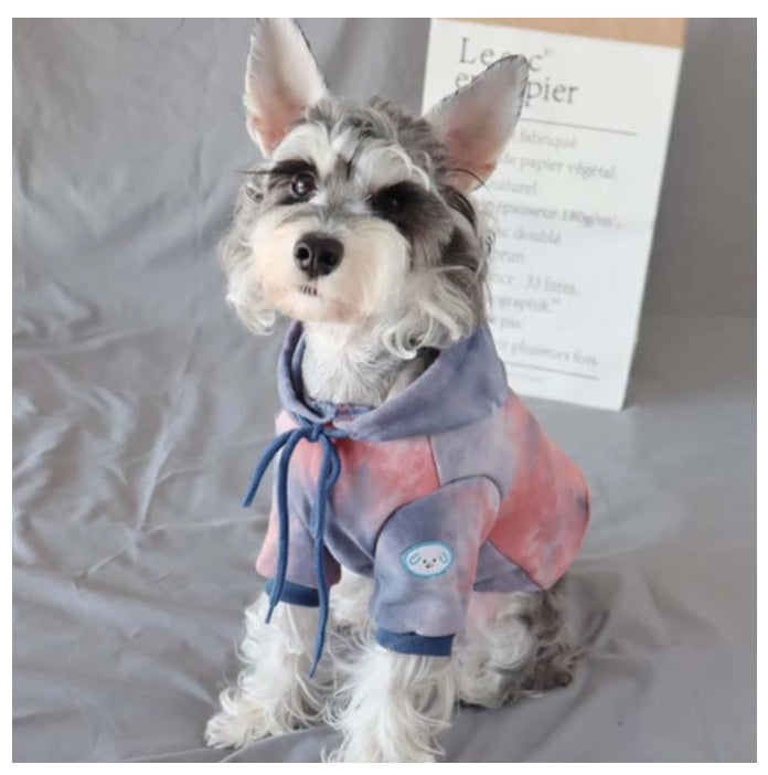 HKM-4596669 Cozy Tie-Dye Sweater for Small Pets - Autumn & Winter Warmth