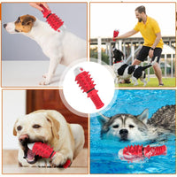 HKM-4596925 Durable Rubber Chewing Toy with Squeaker for Medium and Large Dogs