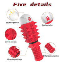 HKM-4596925 Durable Rubber Chewing Toy with Squeaker for Medium and Large Dogs