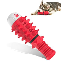 HKM-4596925 Durable Rubber Chewing Toy with Squeaker for Medium and Large Dogs