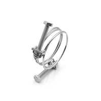 HKM-459731 Heavy Duty Double Wire Hose Clamp - Stainless Steel 304/316 Hexagon Bolt