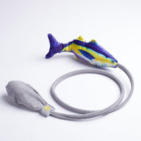 HKM-459731 Interactive Plush Simulation Fish Toy for Cats - Engaging Throwing Toy to Distract and Entertain
