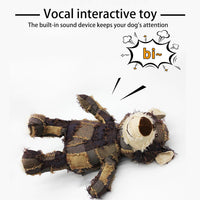 HKM-4597949 Durable Indestructible Dog Toy Bear with Squeaker for Heavy Chewers, Interactive Chew Toy for All Breeds