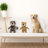 HKM-4597949 Durable Indestructible Dog Toy Bear with Squeaker for Heavy Chewers, Interactive Chew Toy for All Breeds