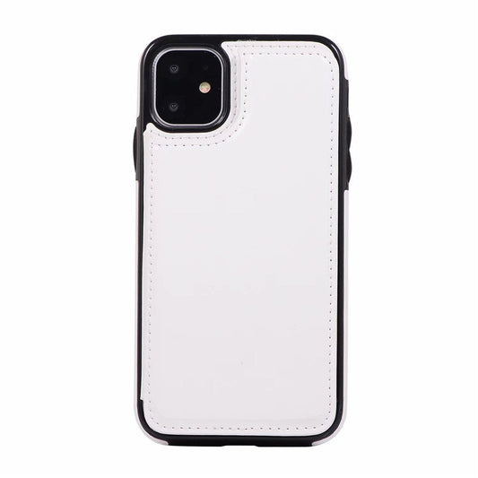HKM-459795 Premium TPU Card Holder Case for iPhone 12 Pro Max, 12 Pro, 12 Mini, 11 Pro Max with Kickstand - Multiple Colors Available