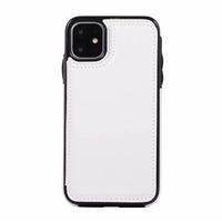 HKM-459795 Premium TPU Card Holder Case for iPhone 12 Pro Max, 12 Pro, 12 Mini, 11 Pro Max with Kickstand - Multiple Colors Available