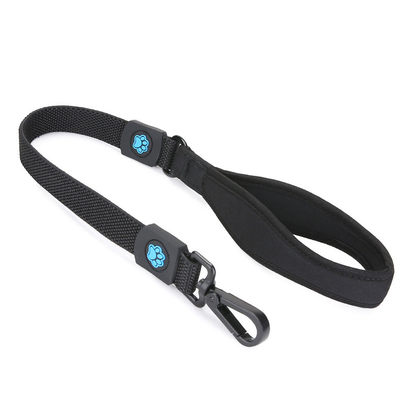 HKM-4598077 High Elastic Nylon Dog Leash for Small, Medium, and Large Dogs - Adjustable 2.5*70-85cm, Simple Design