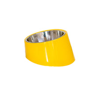 HKM-4598461 Inclined Stainless Steel Dog and Cat Food Bowl - Short Mouth Design, Various Sizes